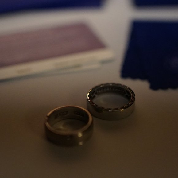 Tacori Men's Wedding Band Platinum Sculpted Crescent Hammer 71-7h Size 7.5 - Picture 3 of 9